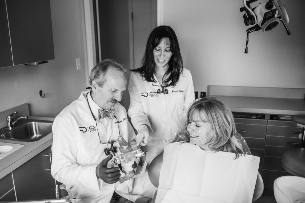 dentist with patient